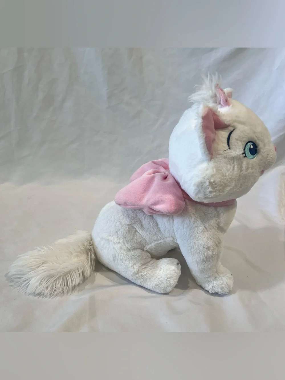 Disney Marie Aristocats Plush Cat Pink Bow Disney Collection